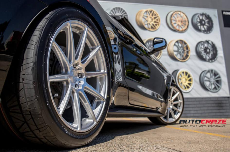 FORD MUSTANG ESSEN SILVER MACHINED FACE